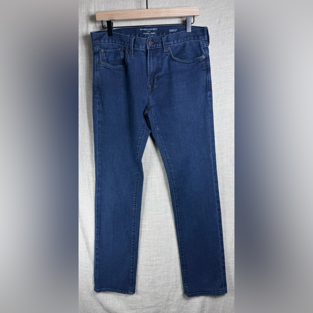 Banana Republic Traveler Slim Fit Stretch Dark Wash Jeans